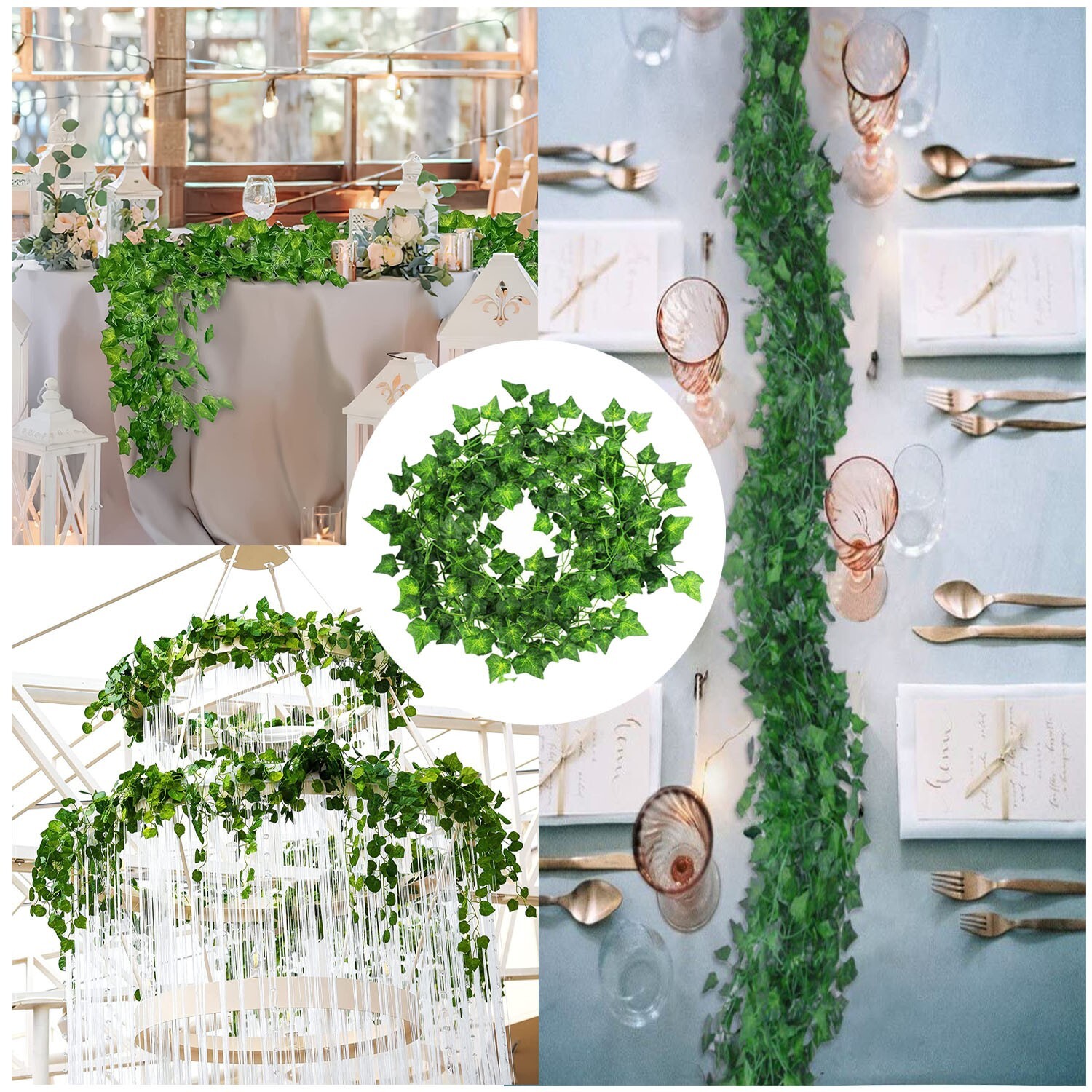 Artificial Hanging Plant 81 Feet Silk Ivy Vine Garland Fake Home Garden Decor