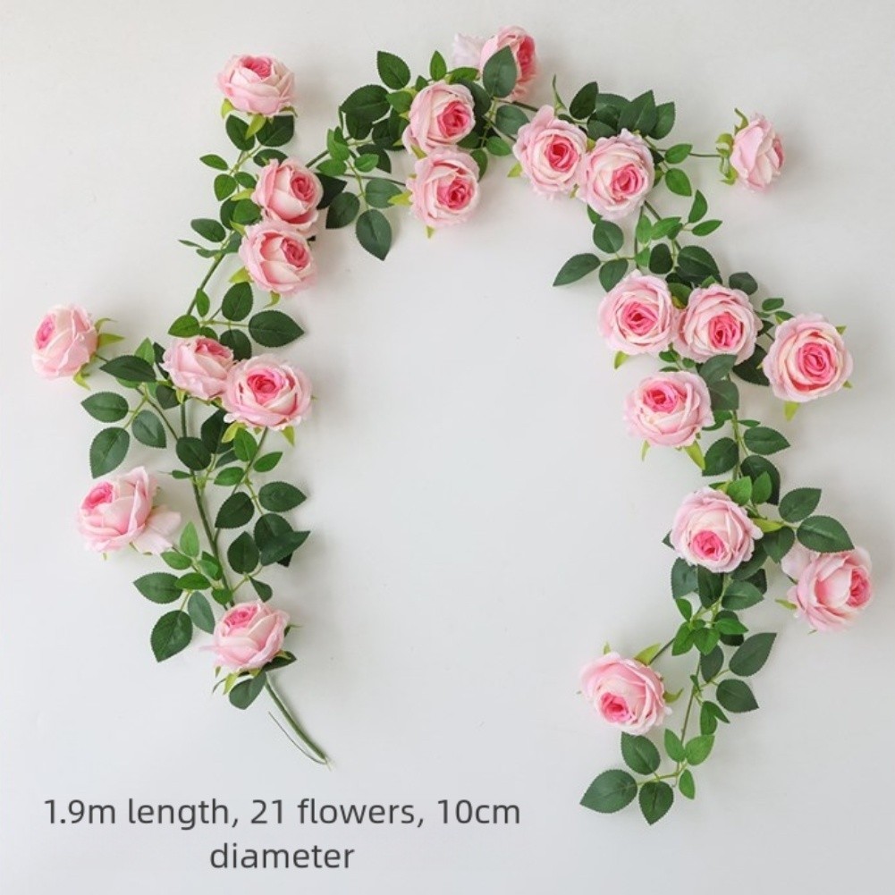 Rose Vine 190cm Artificial Flowers for Decorating For Home and Shopping Mall