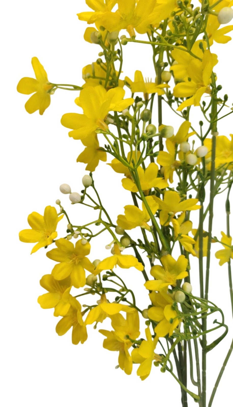 Buttercup Yellow Dogwood Stems Faux Wax Flower Yellow Floral Spring Decor 24 Inc