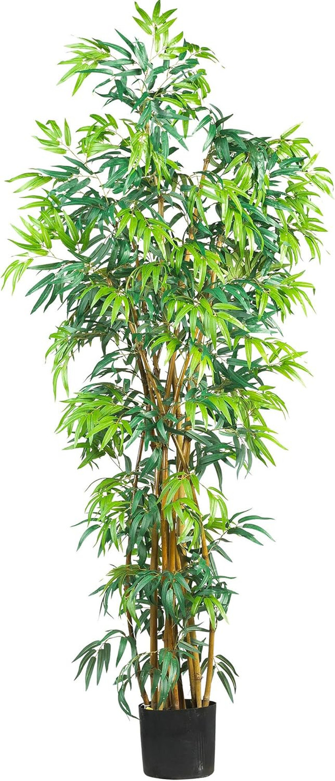 Lifelike 6Ft Curved Bamboo Silk Tree – Perfect for Home or Office Decor
