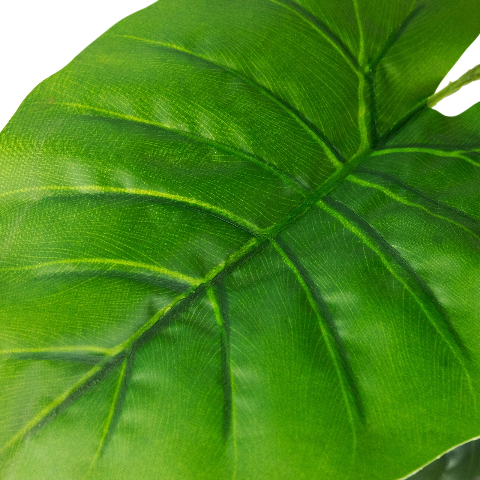 Northlight 49 Two Tone Green Wide Taro Leaf Artificial Potted Floor Plant