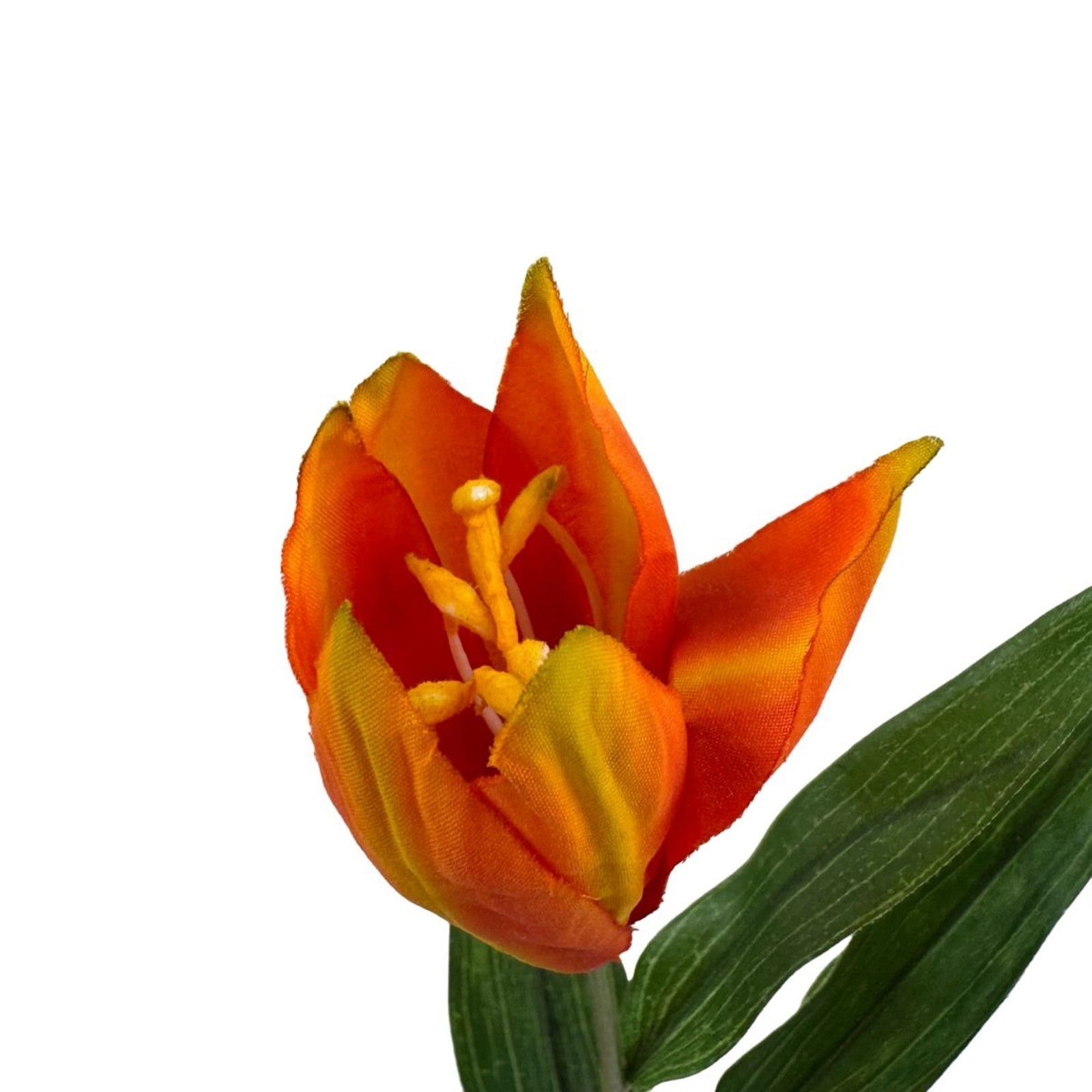 2 Pack 31″ Artificial Orange Tiger Lily Flower Stem Indoor Decoration