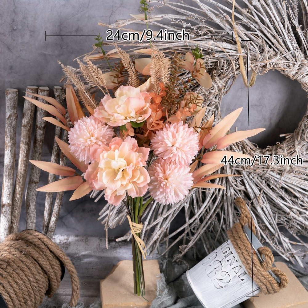 Artificial Fake Flowers Plants Silk Flower Arrangements Wedding Bouquets Deco…