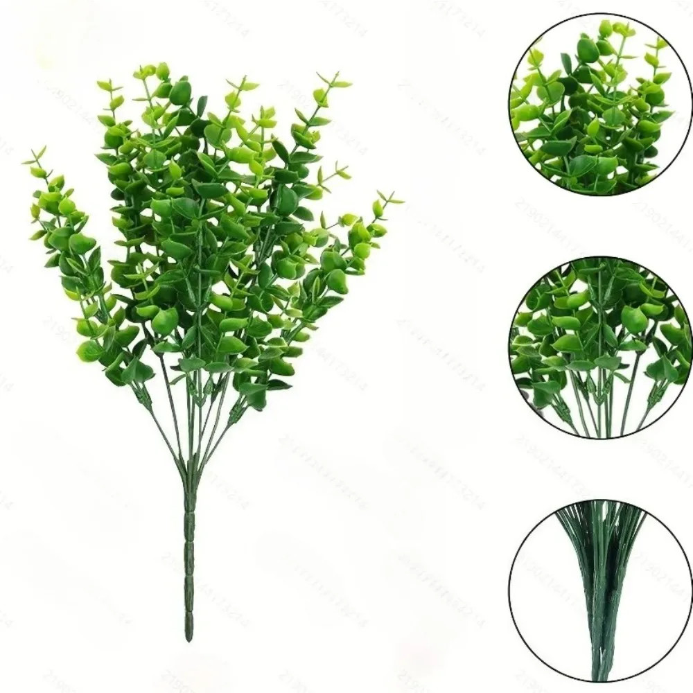 1pcs Artificial Plant Fake Eucalyptus Leaf Hanging Flowe Vine Garden Home Decor