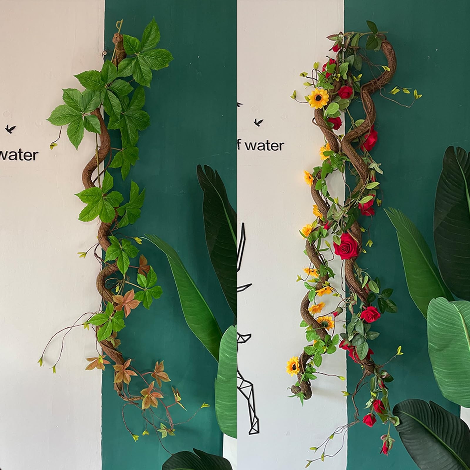Artificial Tree Branch 63in Bendable Faux Wood Vine