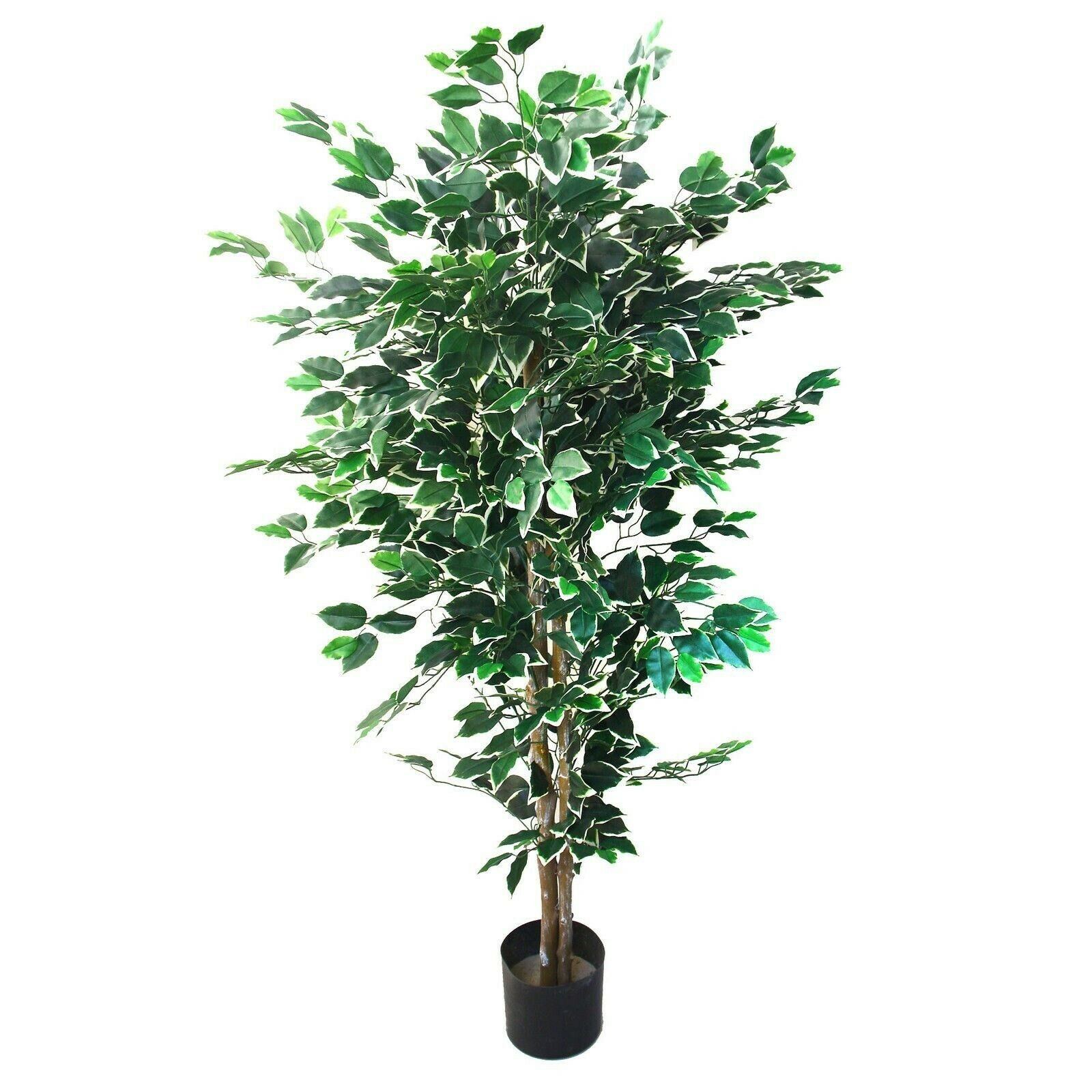 5 Foot Indoor Outdoor Fake Ficus Tree with Over 1000 Leaves Artificial Plant