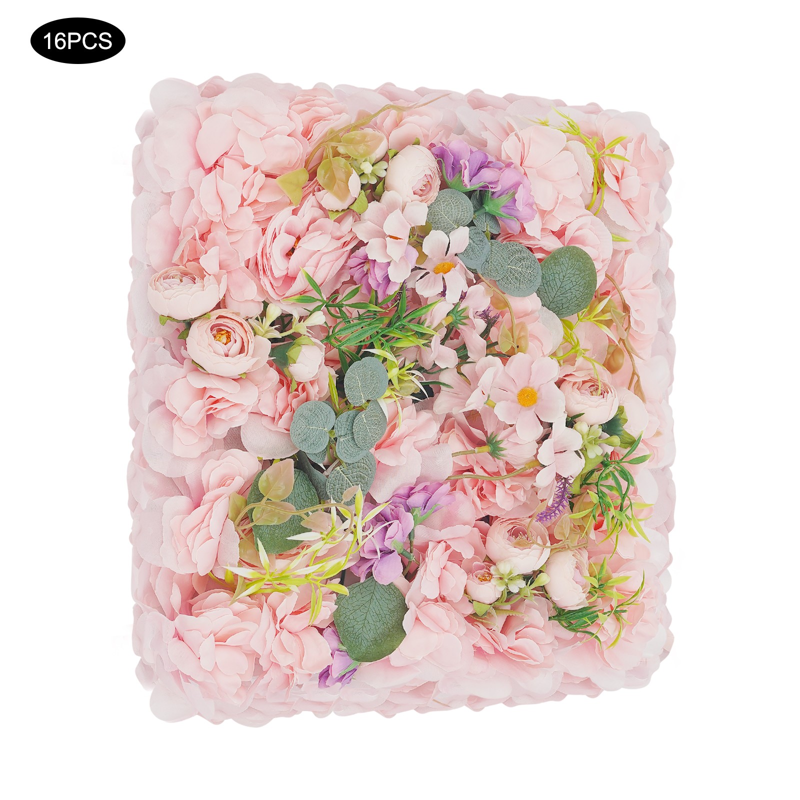 Artificial Flower Wall Panels, 16 PCS Flower Wall Panels Wall Decoration
