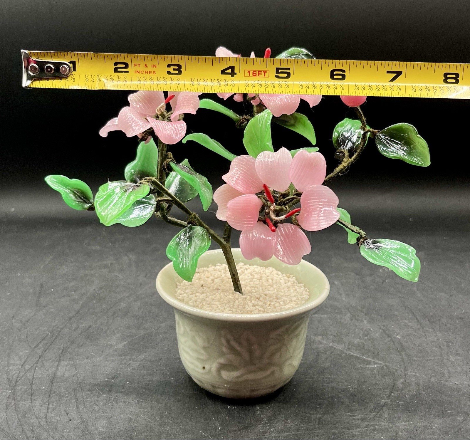 Vintage Bonsai Cherry Blossom Tree 7”