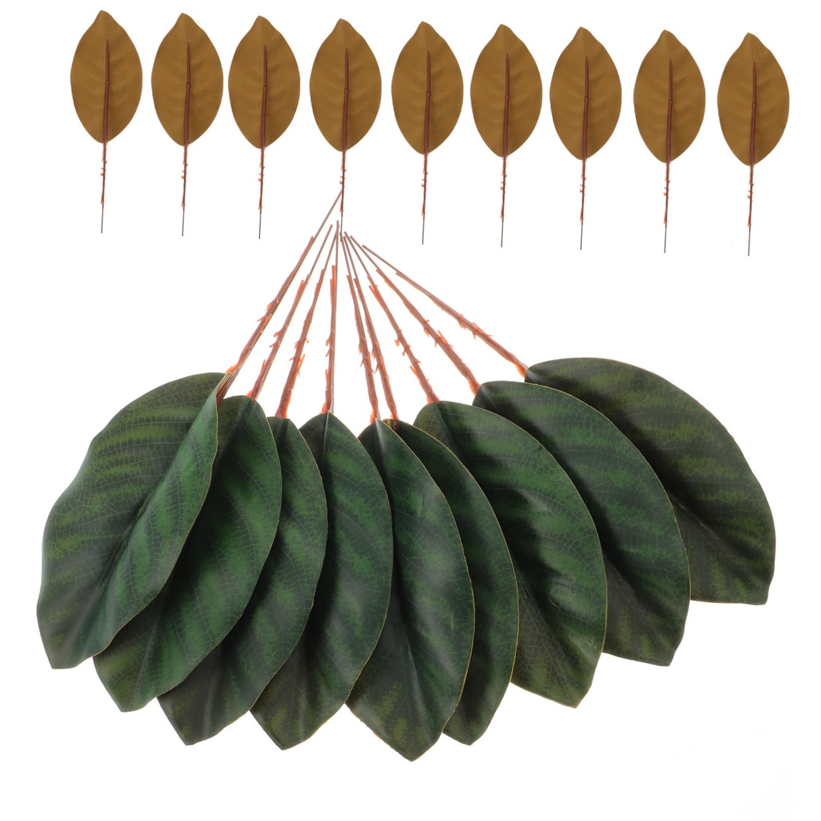 30 Pcs Artificial Magnolia Leaves 7.67 Inch Faux Greenery for Home Decor Wedd…