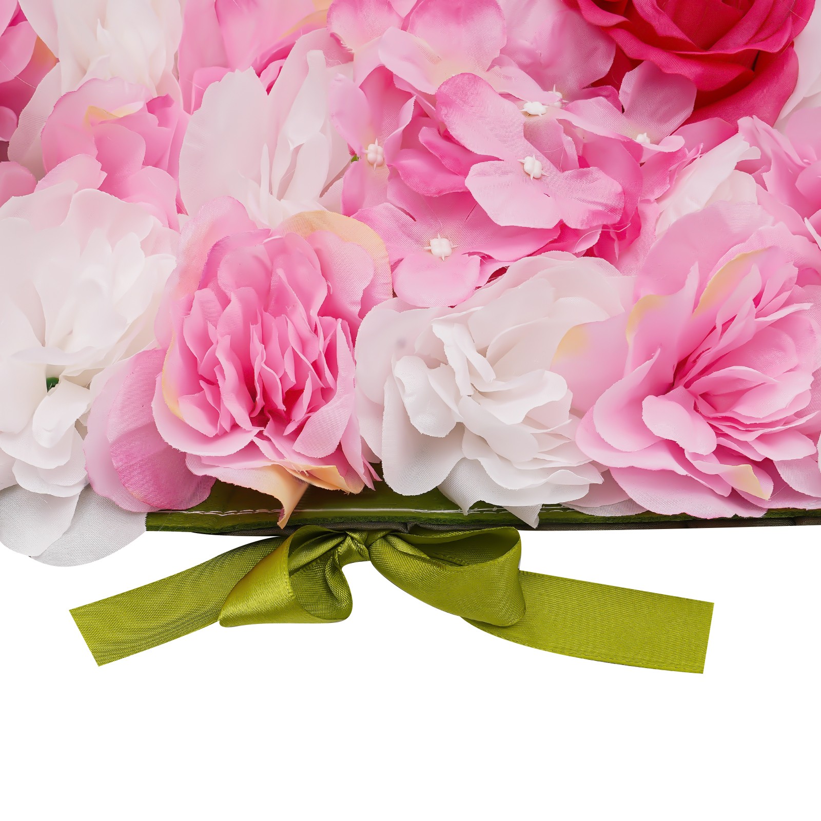 50*50*12cm Artificial Flower Wall Panel Flower Wall Mat Silk Rose Flower Panel