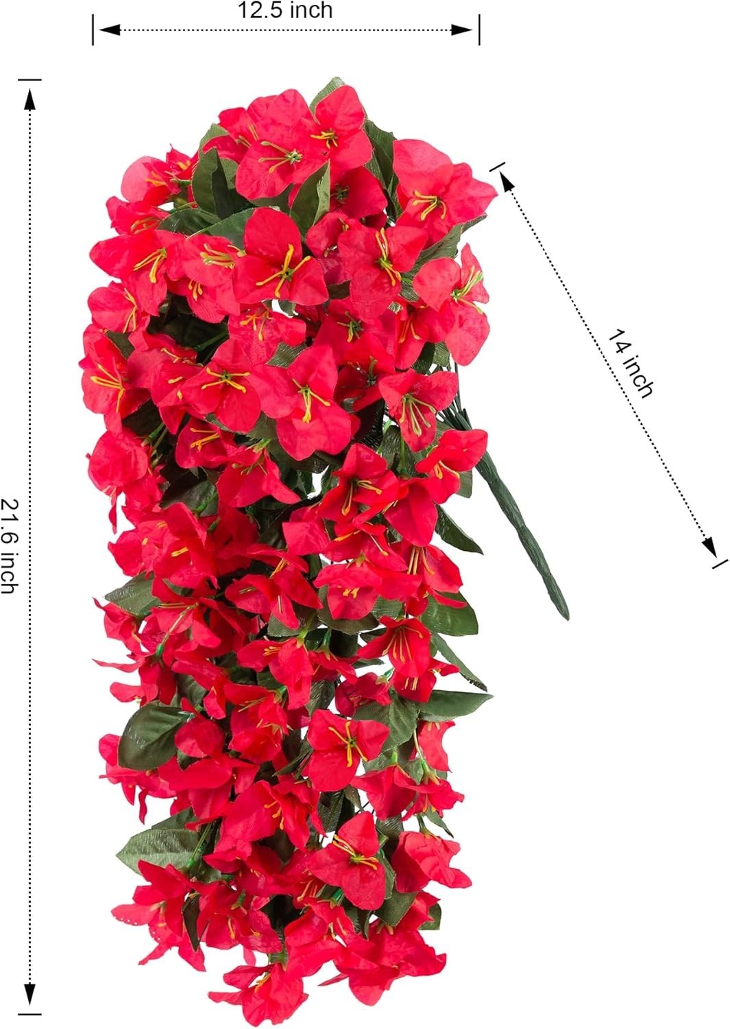 2 Bundles of Faux Bougainvillea for Low-Maintenance Outdoor Decor – UV Resistant