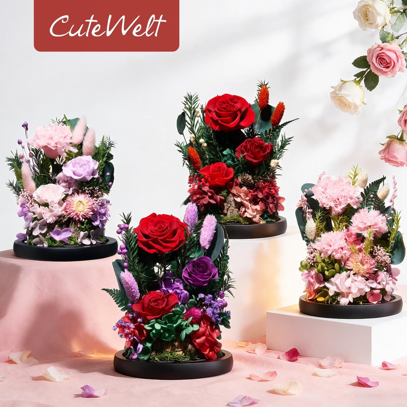 Forever Fresh Preserved Roses 7.48in – Perfect Gift for Women, Mom, Wife & More!
