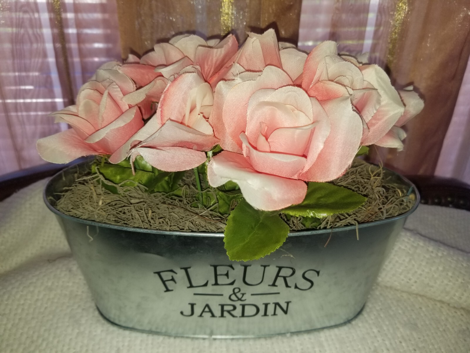 Custom made flower arrangements with holder