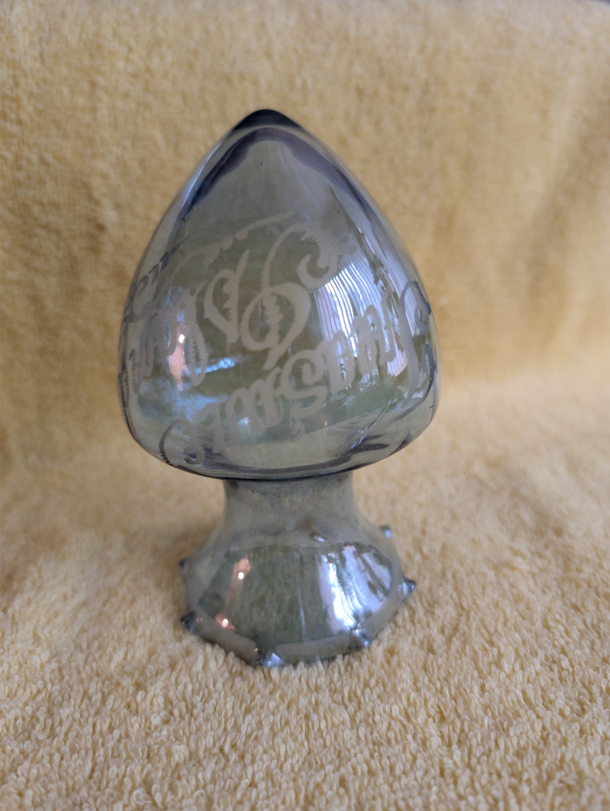 VINTAGE Treasure Island SF CA Wall Sconce Propagation Planter Bulb Glass Vase