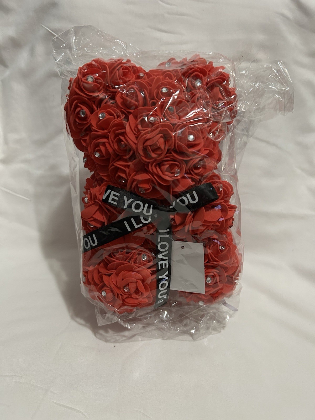 Red Rose Flower Teddy Bear Gift for Birthday Valentine Wedding Party Kids Love