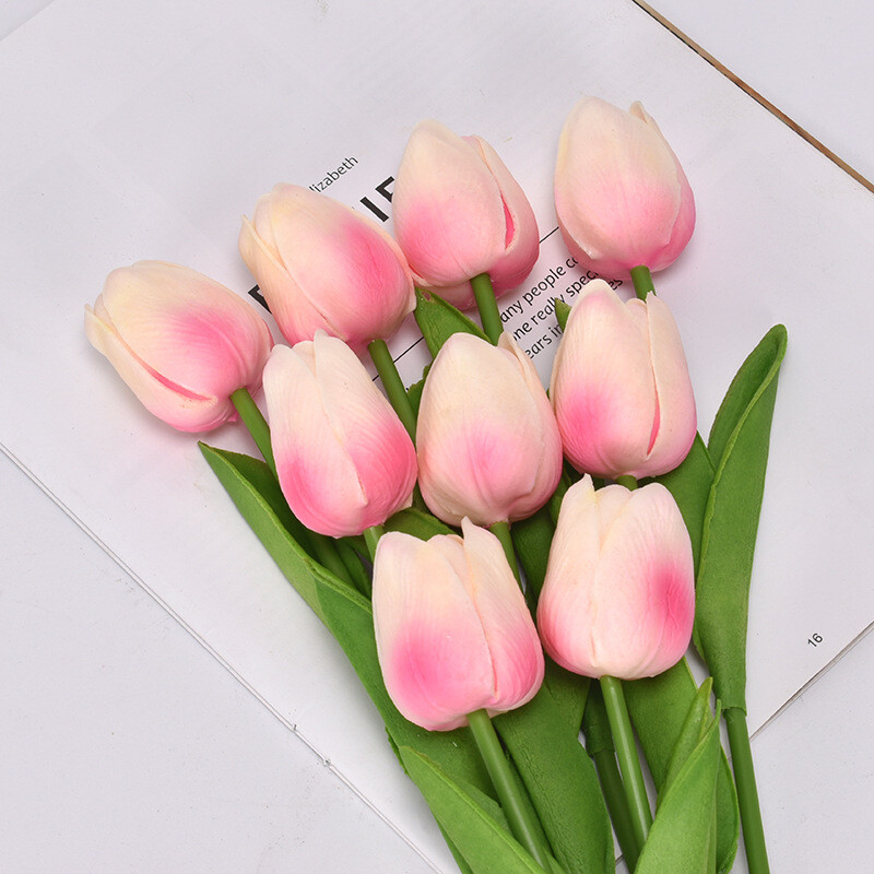 New Plastic Tulips Art Artificial Flowers For Home Decor Wedding Party Ceremony