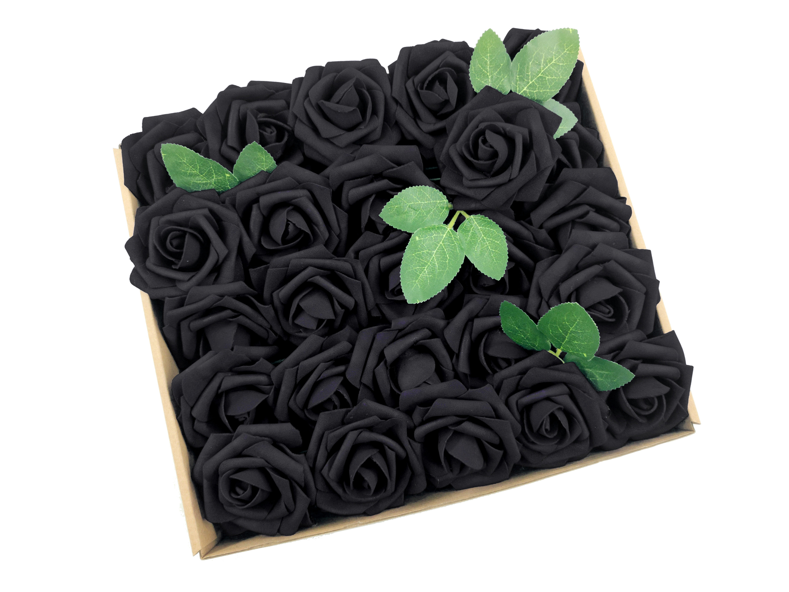 25/50 Foam Rose Artificial Flowers – Bridal Bouquet for Wedding Party Decor