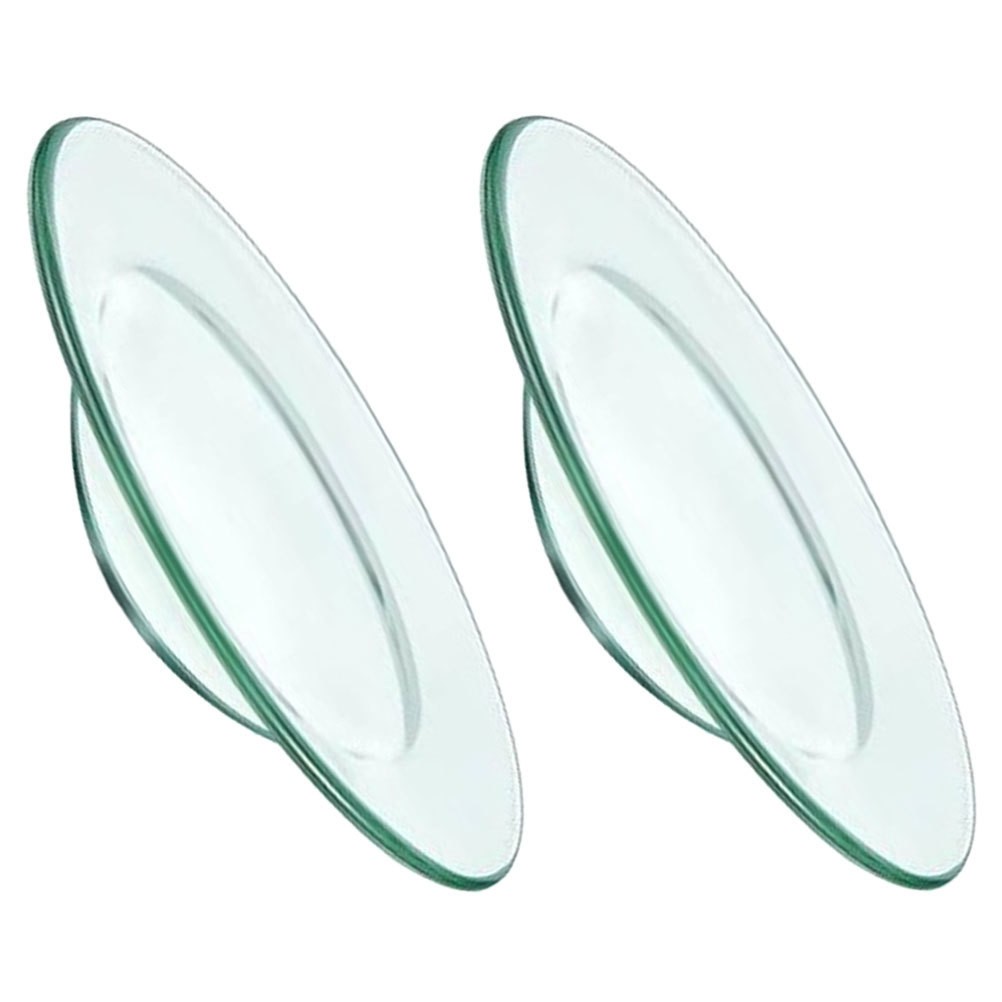 2Pcs Reusable Glass Wax Melt Plates for Candle Warmers Transparent and Sturdy