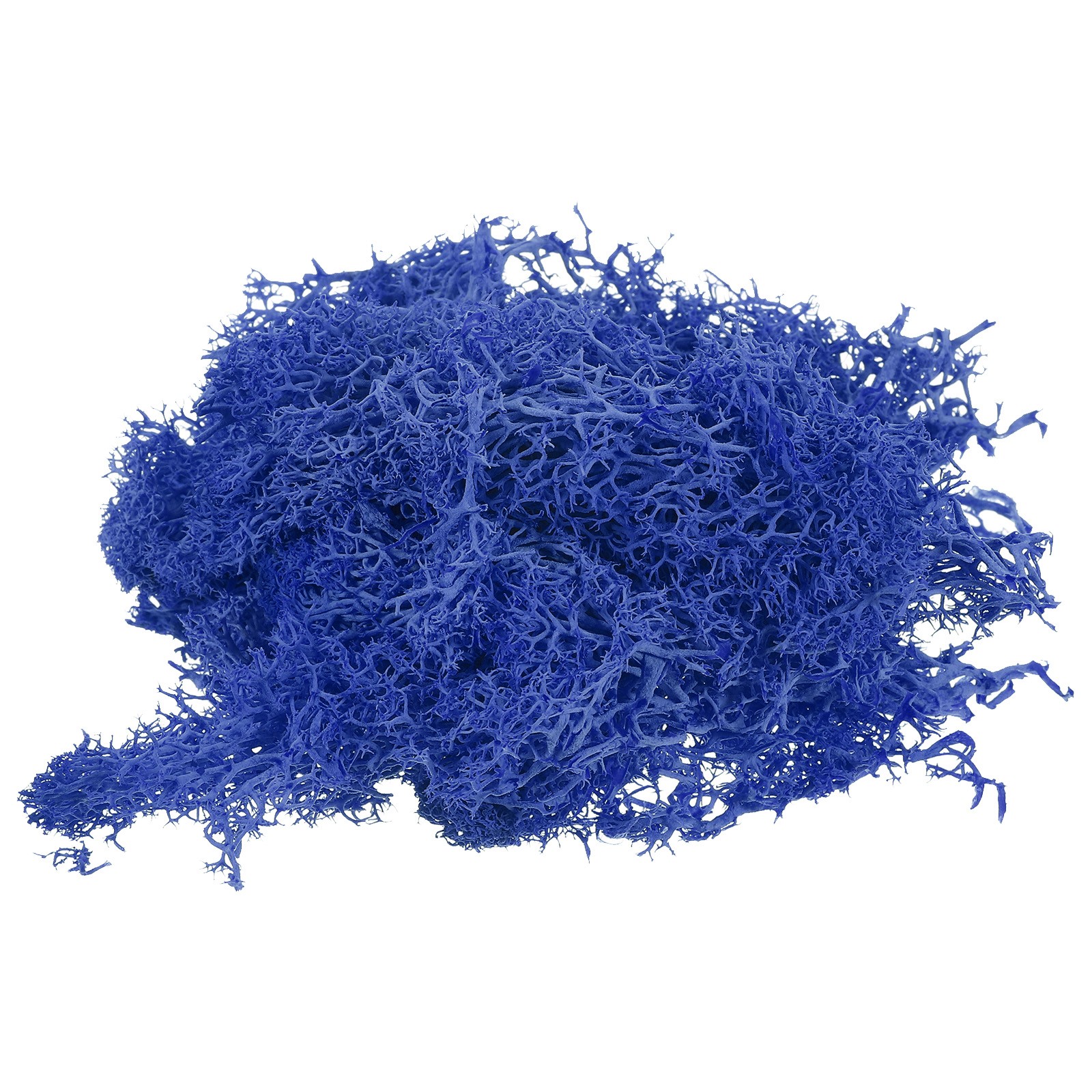 3.5 OZ Fake Moss Preserved Reindeer Moss Artificial Moss Lichen Dark Blue