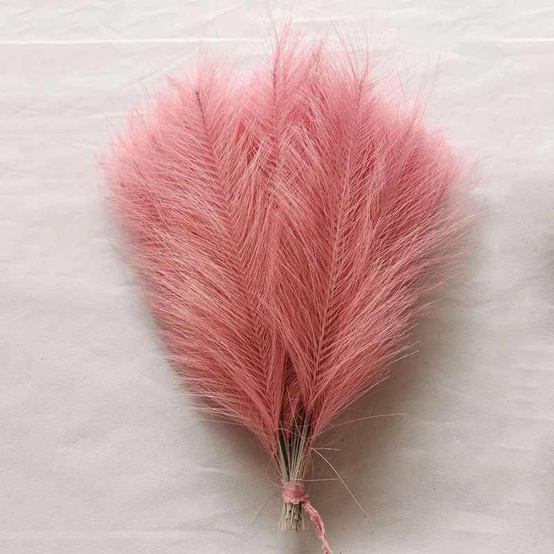 15pc Artificial Pampas Grass Fake Flower Simulated Reed Bouquet for Home Wedding