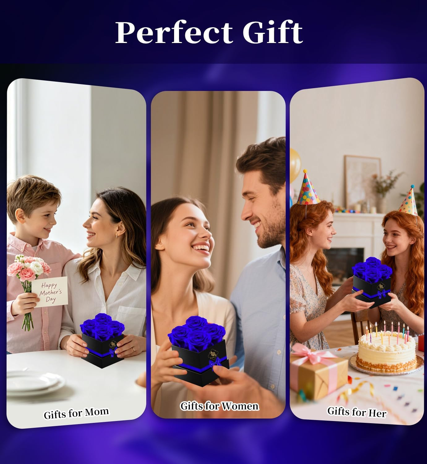 Gifts for Mom Birthday Gifts for Women Preserved Rose Forever Flower Eternal …