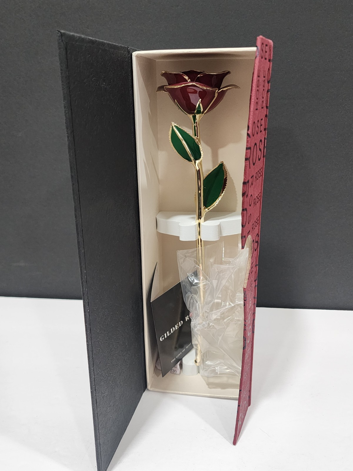 24K Plated Gold Dipped Rose with Stand – Gift for Her