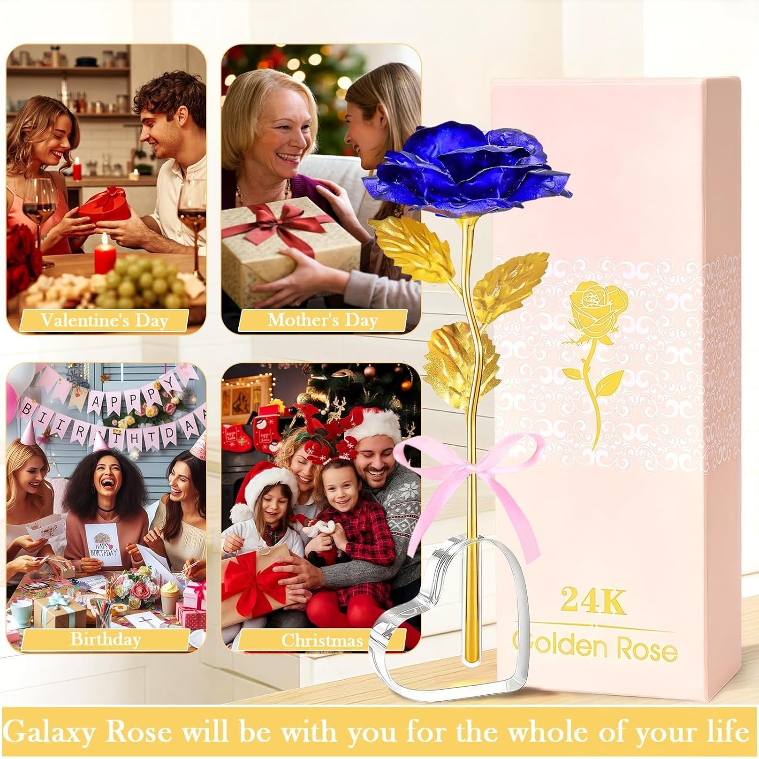 Mothers Day Mom Gifts for Women Grandma, Artificial Forever Birthday Flowers …