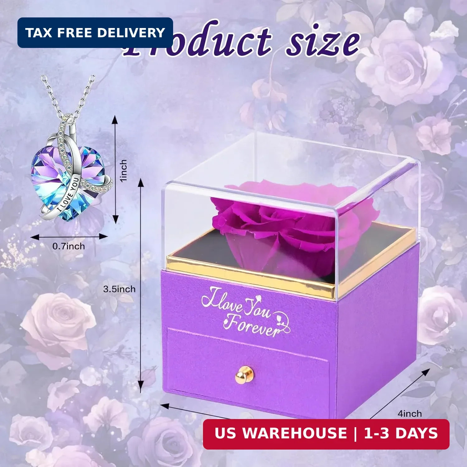 Preserved Flowers Gifts for Women: Mothers Day Birthday Christmas Anniversary We