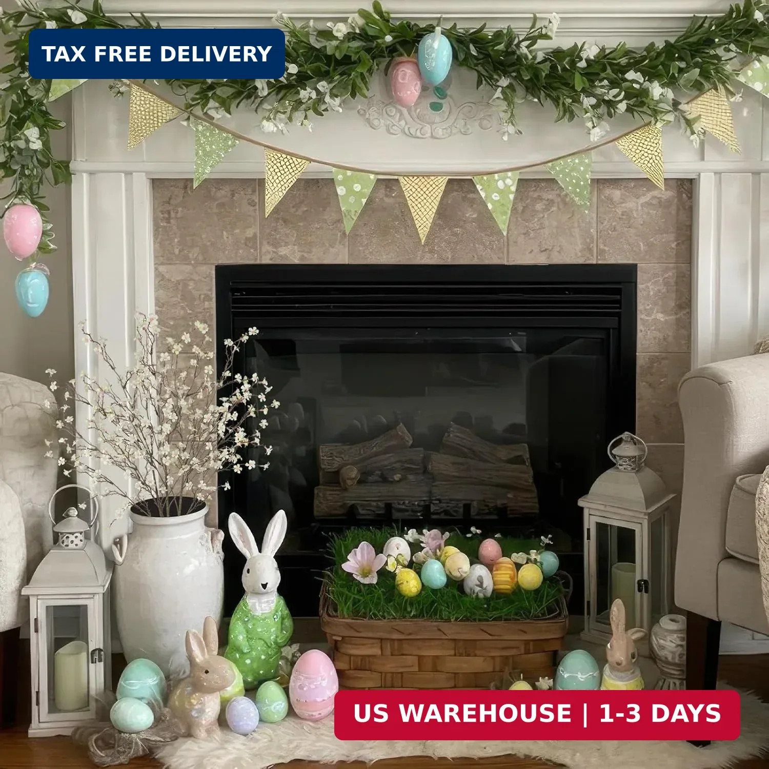 3 Pcs Cherry Blossom Branches Artificial Flowers for Spring Summer Indoor Decora