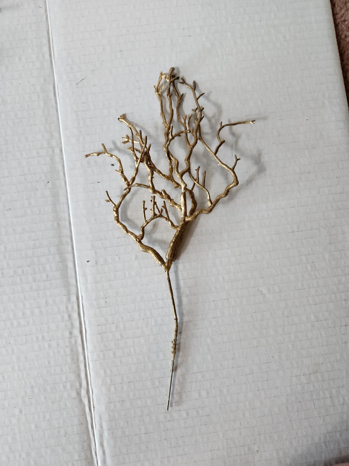 Gold Coral Twig Floral Arrangement Spikes DIY Centerpiece Bouquet Craft Supply