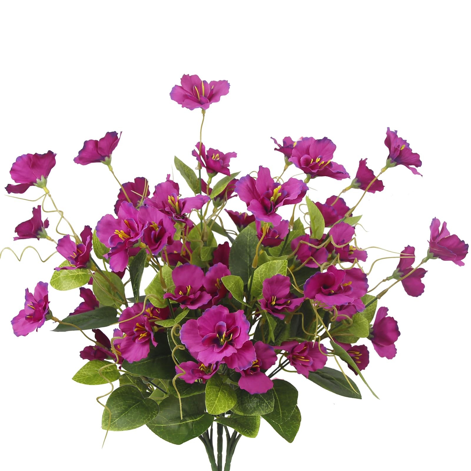 3 Pcs Artificial Flowers for Outdoors Hibiscus Spring Summer Decor Fuchsia Ar…