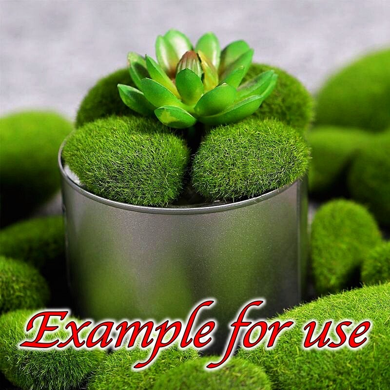 8 pc. Pkg. FAUX MOSS COVERED ROCKS for Landscaping or FAIRY GARDENS by DARICE