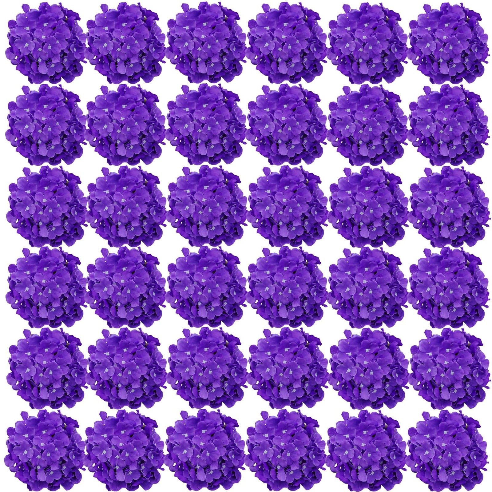 Silk Hydrangea Heads 36 Pcs Artificial Flowers Heads and 3 Dozens Stems Fake …