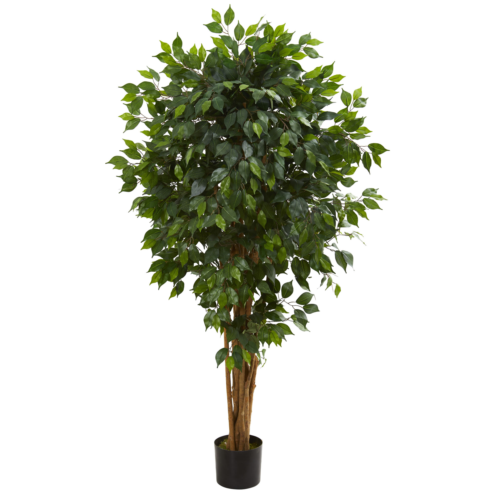 Ficus Artificial Silk Tree Nearly Natural 5.5’ Home Decoration Realistic Plant