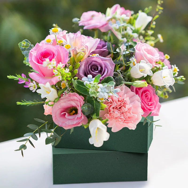 10Pcs 11.5cm Round Floral Foam Bricks for Wedding Party Table Arrangement