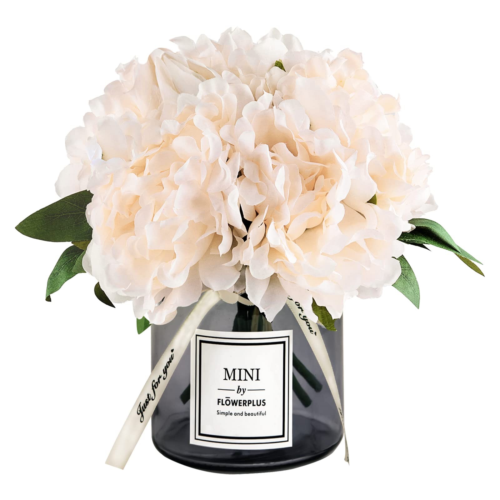 Artificial Flower and Glass vase, Isn Style Artificial Rust Ball Glass Bottle