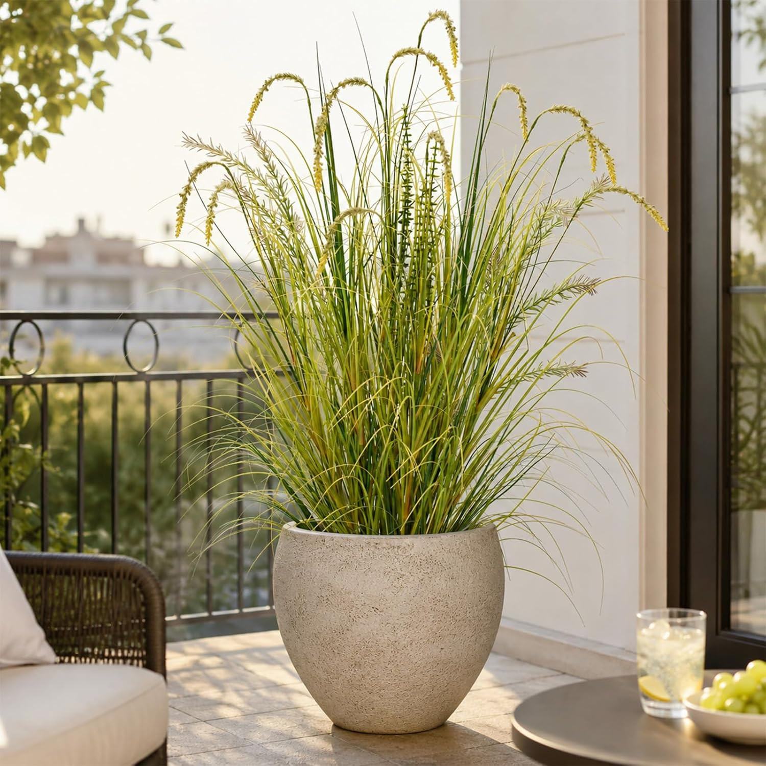4FT Artificial Reed Grass – Indoor/Outdoor Faux Plant for Home & Office Decor