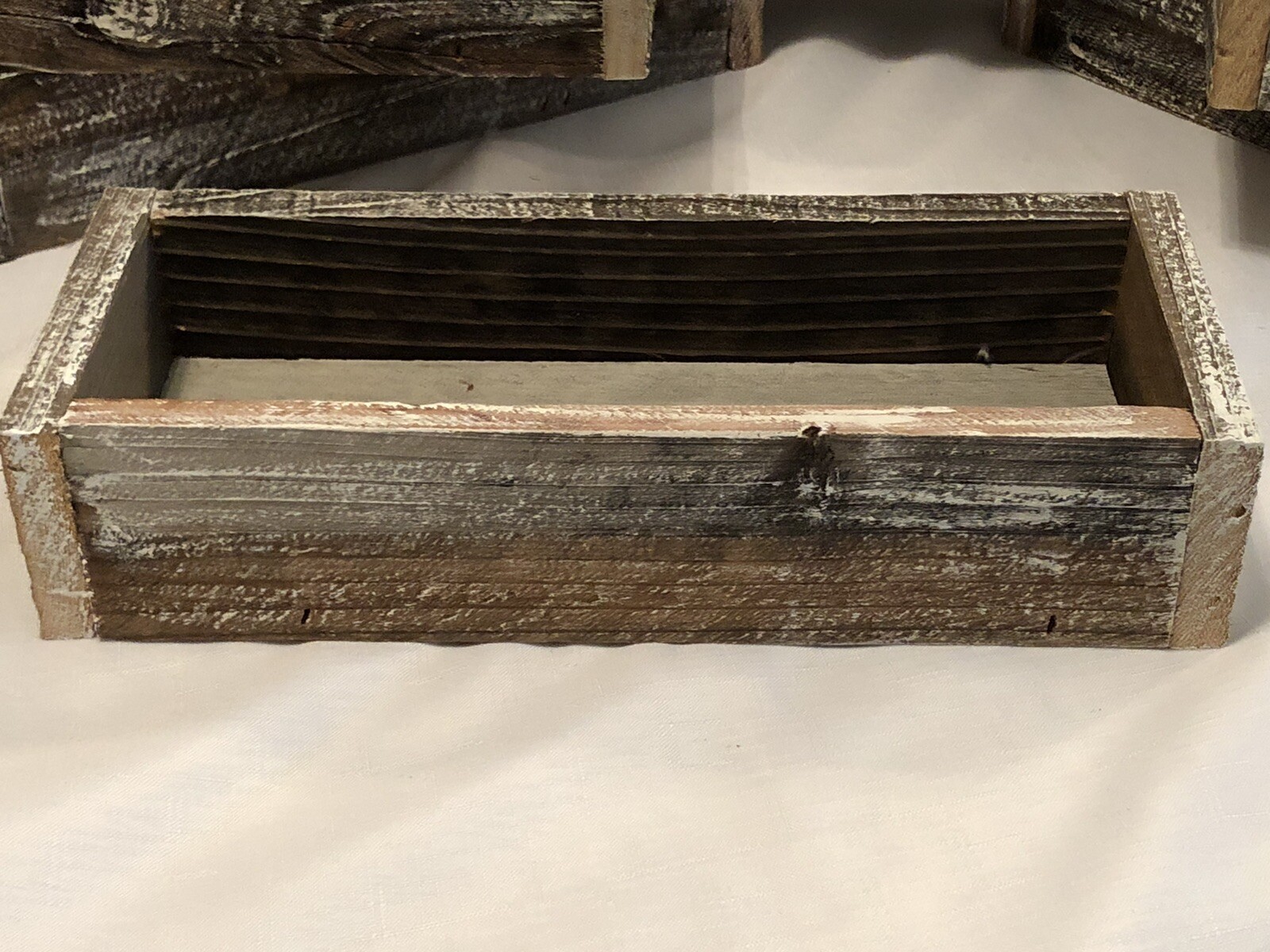 Handmade Chic/Rustic Table Box Decor Made From Reclaimed Wood 12.5 X 5 X 2.75