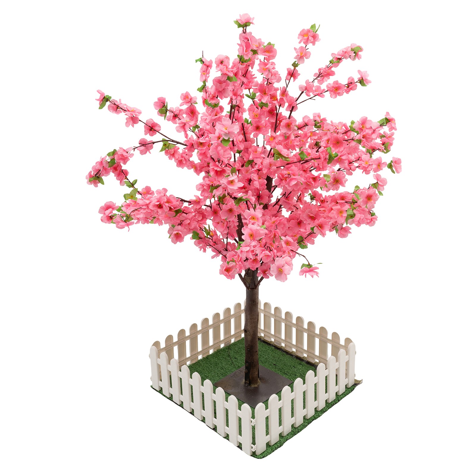 3.94ft Artificial Cherry Blossom Tree Pink Fake Sakura Flower Pink Sakura Tree