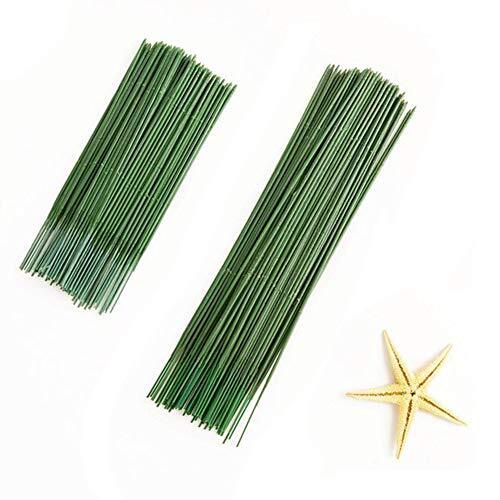 MOIAK 100pcs Plastic Floral Stem, Artificial Flower Rod, Plant Stub Wire…