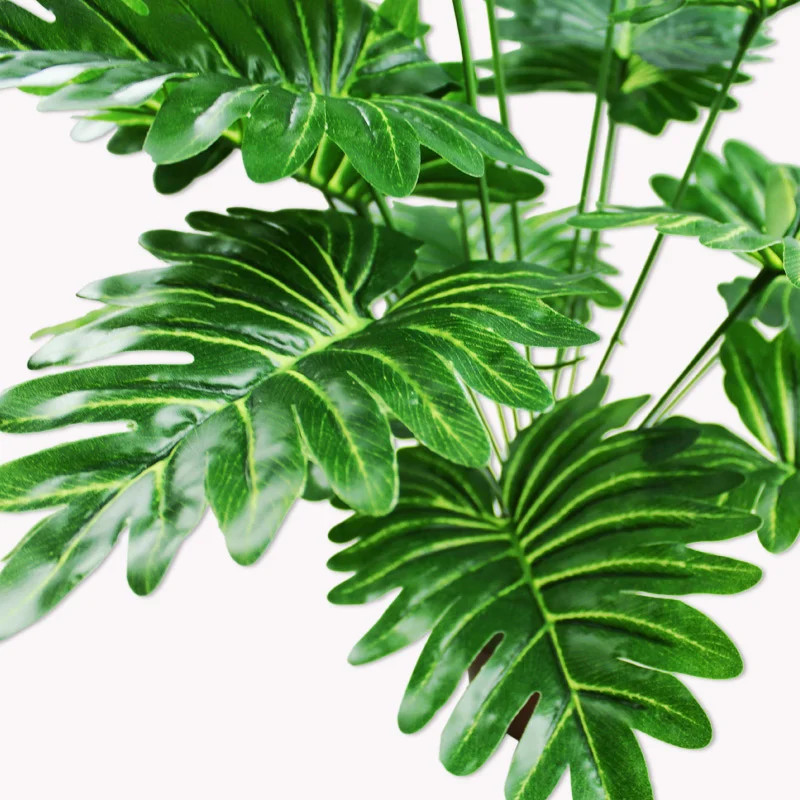 75CM 18Leaves Artificial Palm Tree Large Tropical Plants Shrub Rare Fake Flower