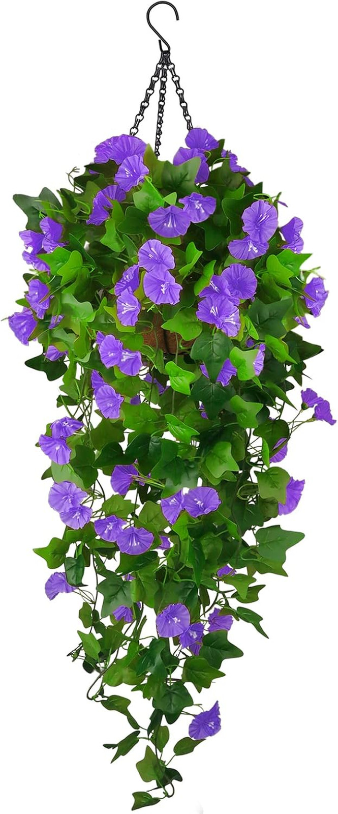 Artificial Fake Hanging Flowers Plants Basket for Spring Outdoor outside Decorat