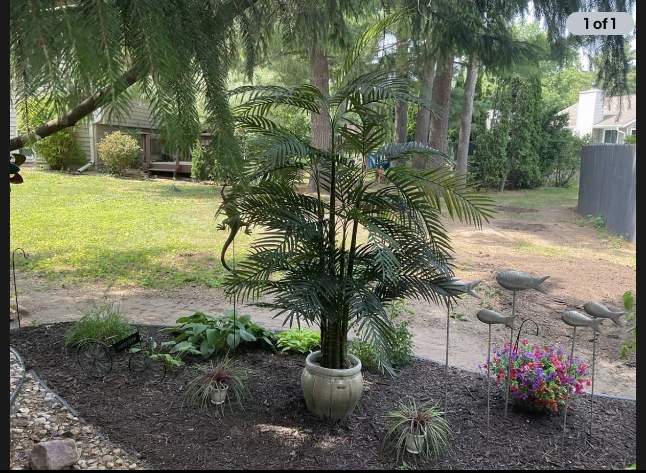 7.5′ Artificial Areca Tropical Palm Tree UV (Indoor/Outdoor). Retail $645
