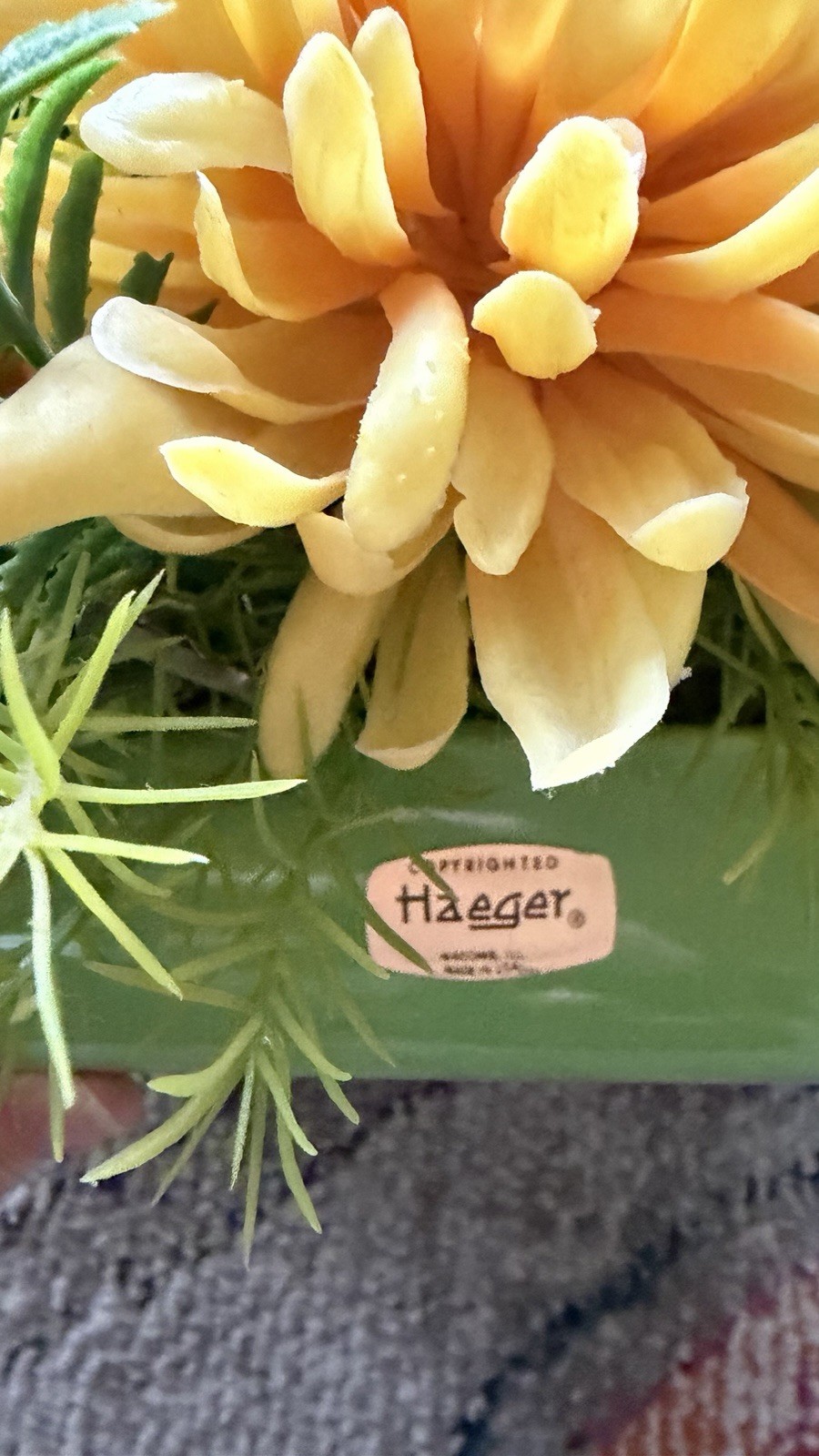 Vintage Centerpiece Plastic Floral Haeger Pottery Fall Autumn F15