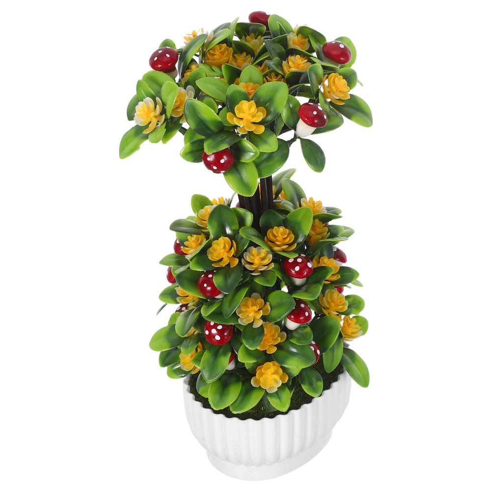 Realistic Faux Bonsai Tree: Artificial Plants Indoor Pot – Decorative Fake