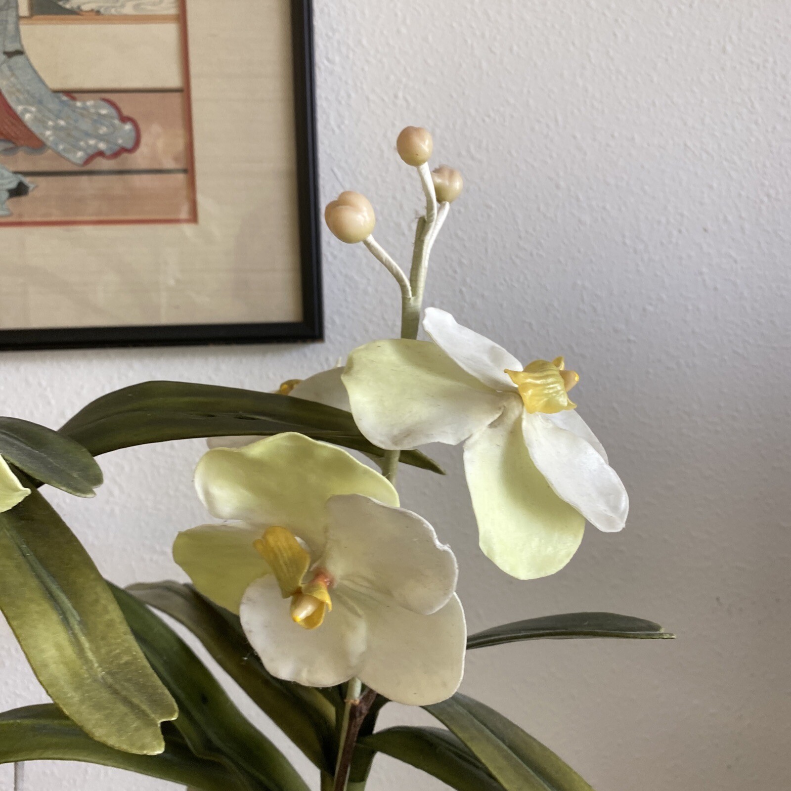 The CG Hunter White Orchid Plant, premium artificial indoor flower display 36″