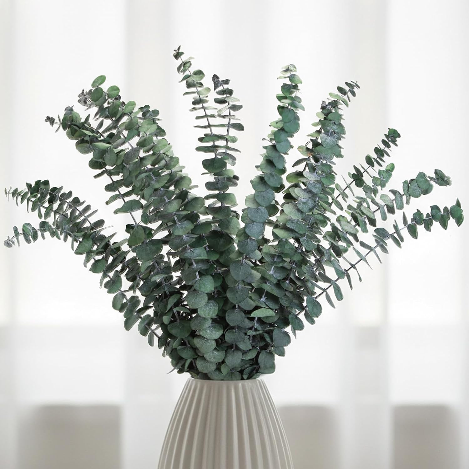 16PCS Preserved Eucalyptus Stems – 17″ Natural Dried Eucalyptus for Shower, Arom