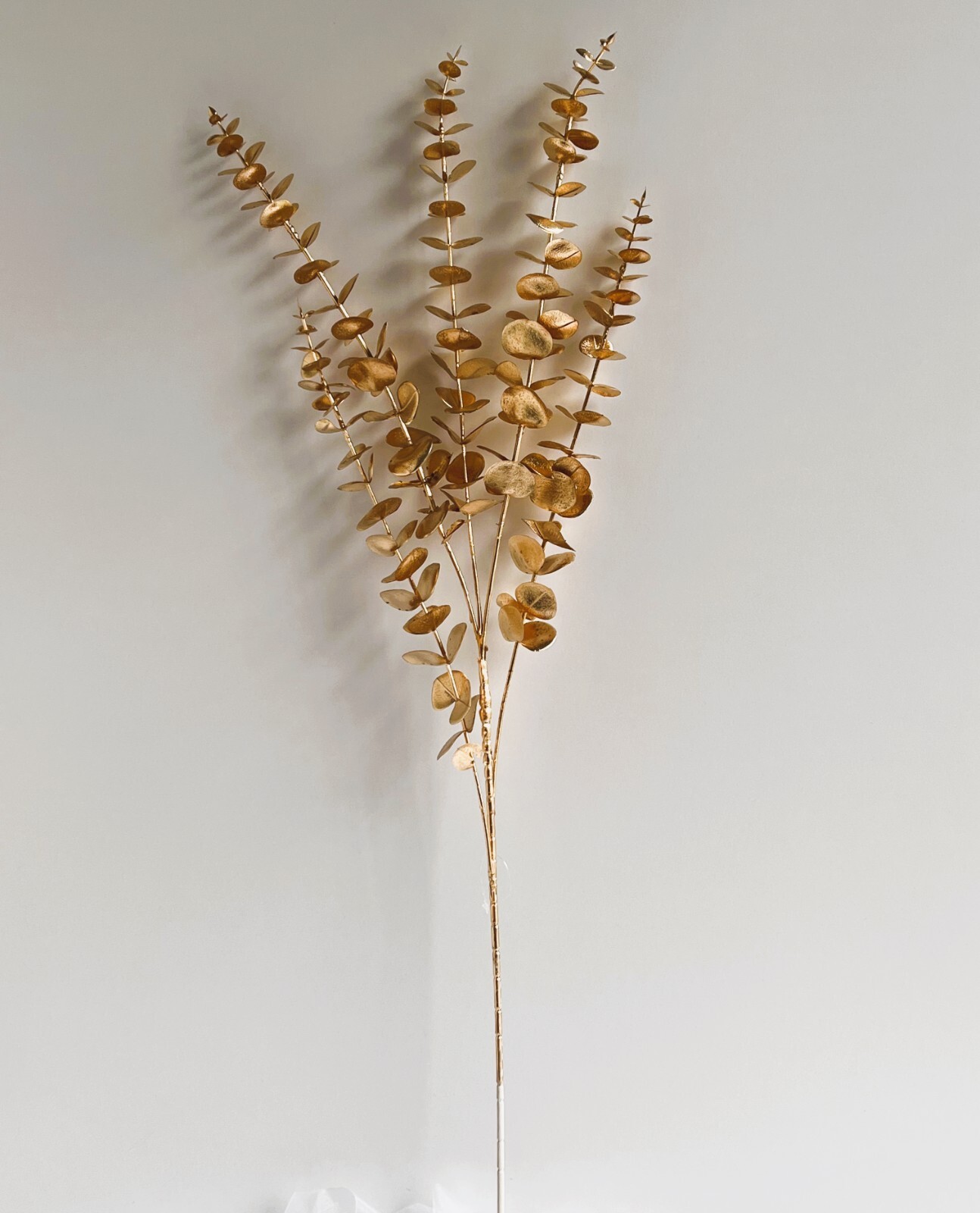 AUSTRALIAN NATIVE FLOWERS GOLD EUCALYPTUS GUM STEM ARTIFICIAL DIY ARRANGEMENT X1