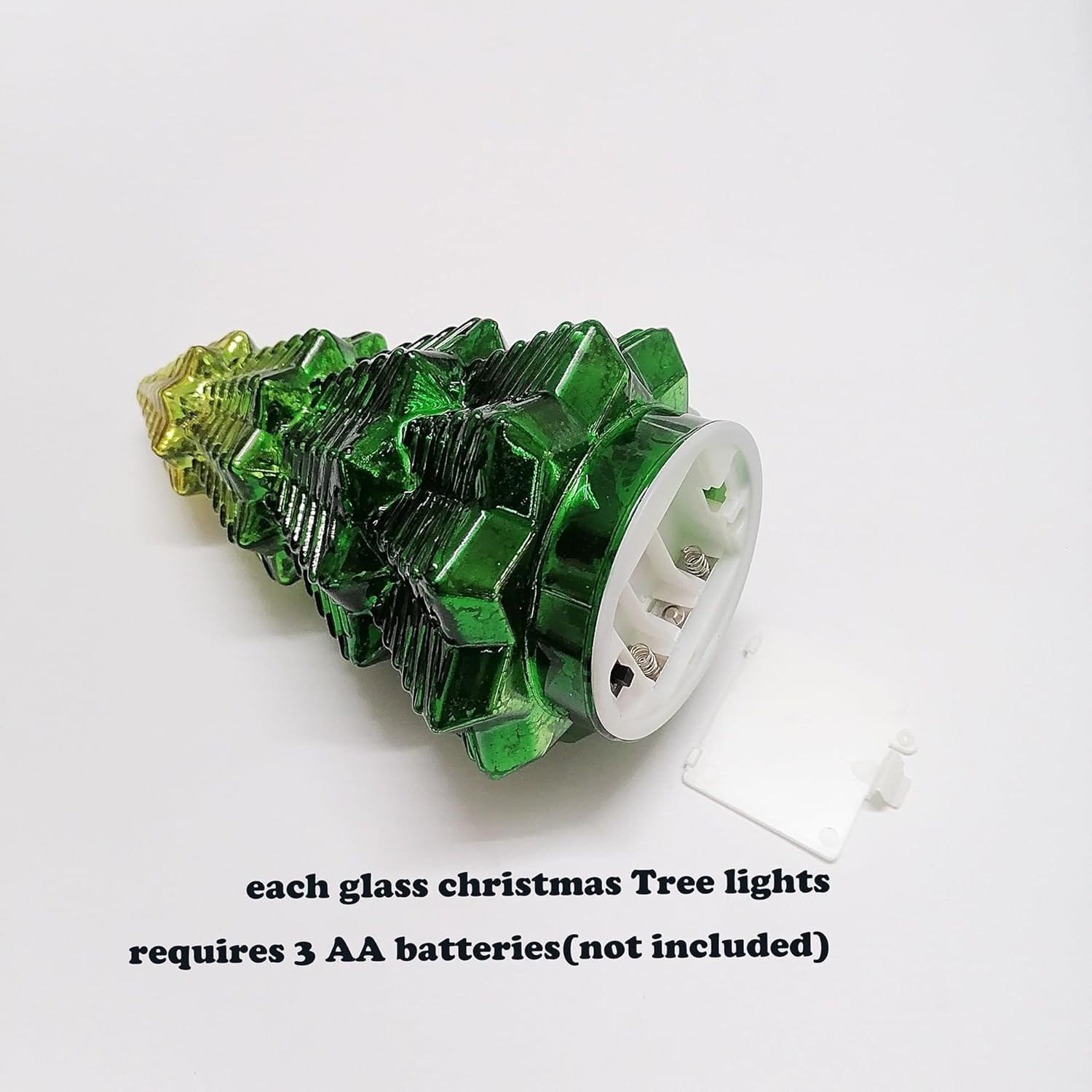 Christmas decor lamp,Mercury Glass Christmas Tree Lights,Lighted Swirling Col…
