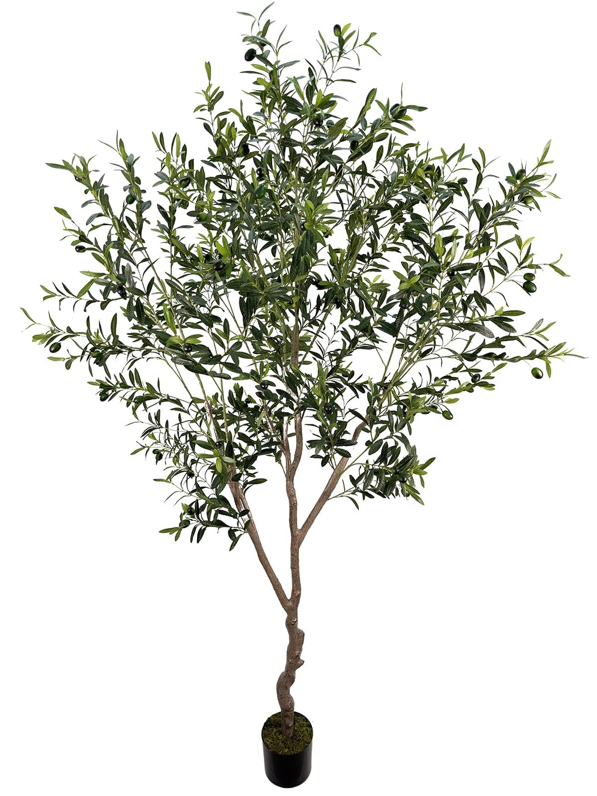 Artificial Olive Tree 7ft(82in,2200+Uv Protection Leaf) Tall,Faux Olive Tree …